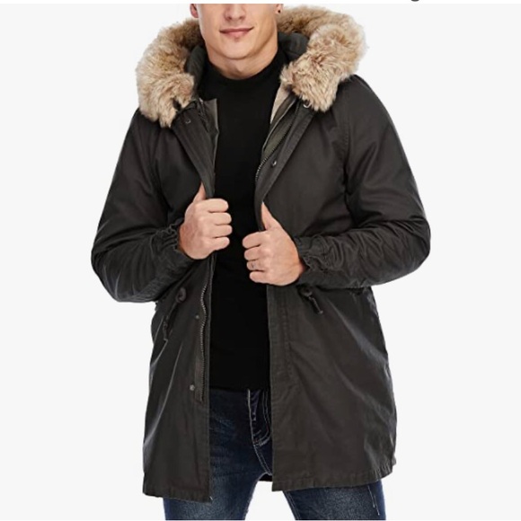 NWT TIENFOOK Men Parka Jacket Winter Coat, Size various - Picture 2 of 4